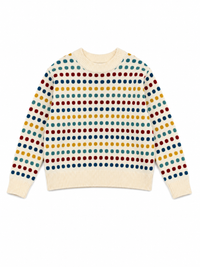 Multicoloured Polka Dot Knit Jumper