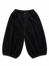 Black Velvet Balloon Trousers