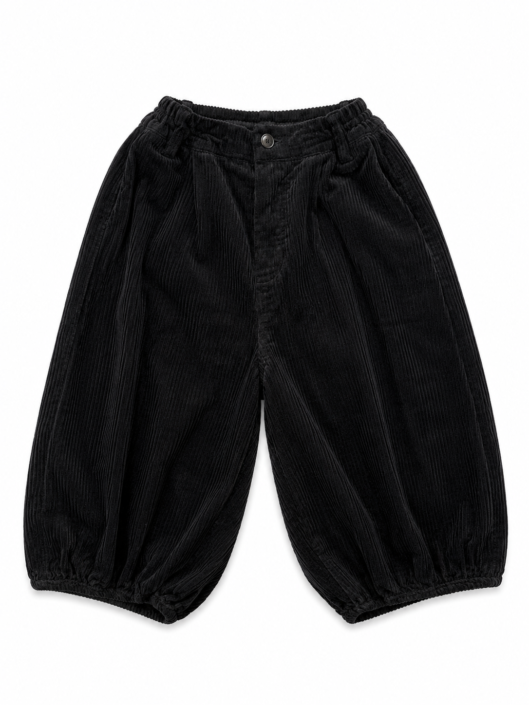 Black Velvet Balloon Trousers