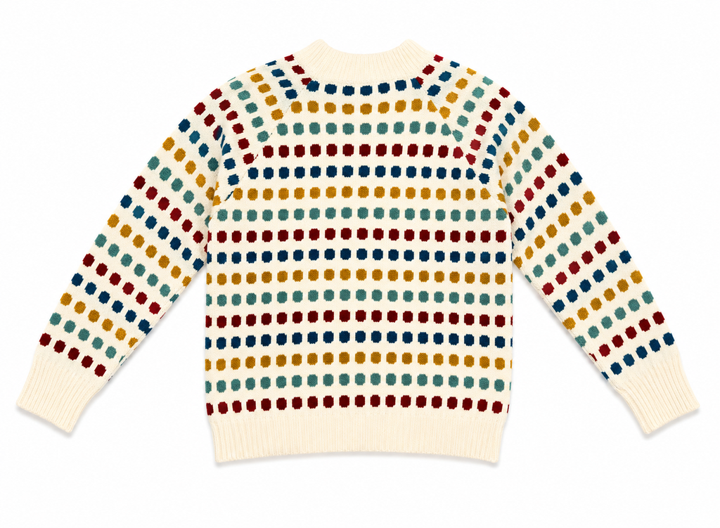 Multicoloured Polka Dot Knit Jumper