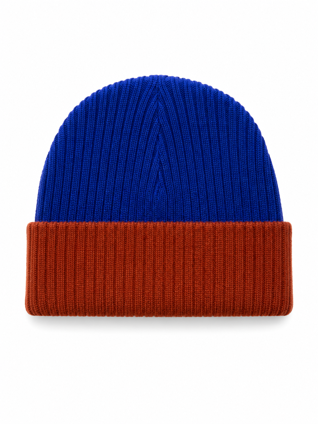 Signature Beanie Royal Blue & Terracotta