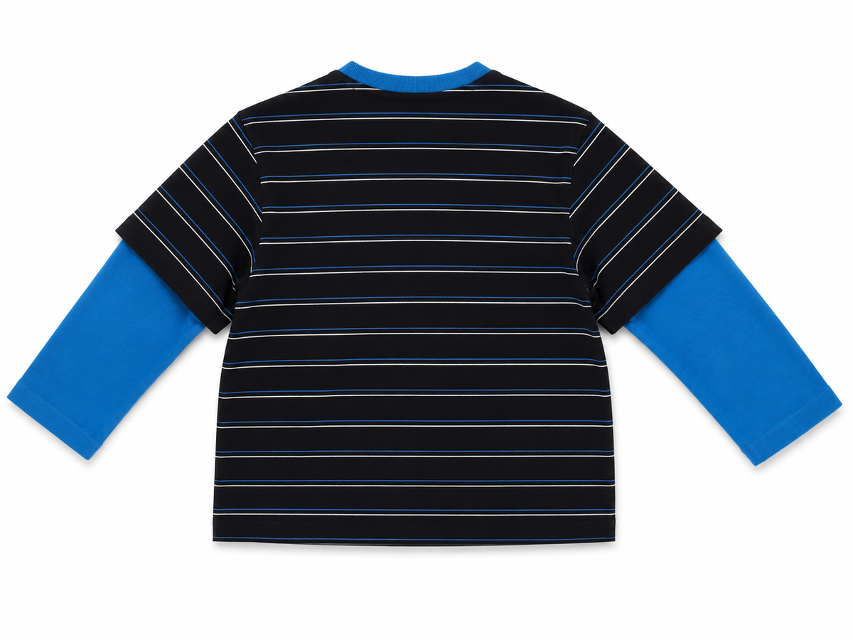 Two-Piece Effect Long Sleeve T-Shirt