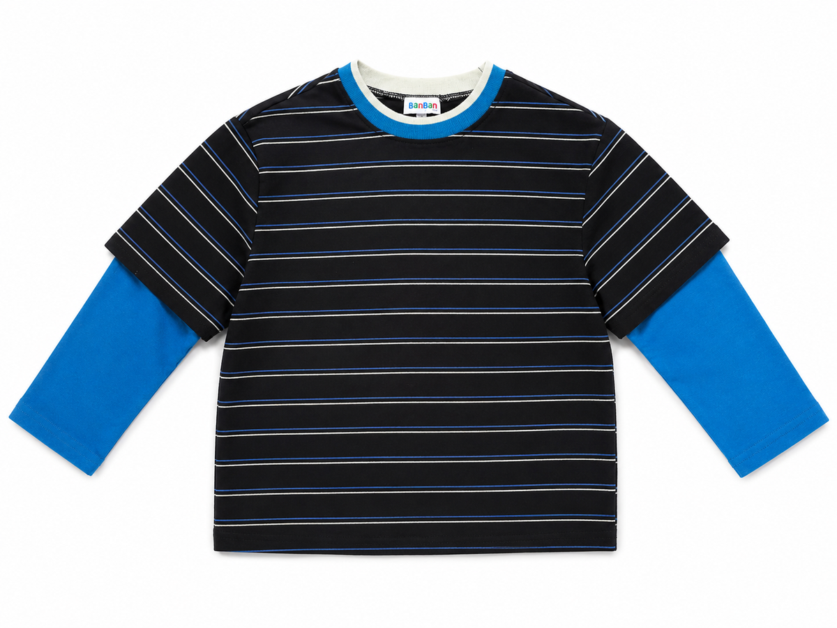 Two-Piece Effect Long Sleeve T-Shirt