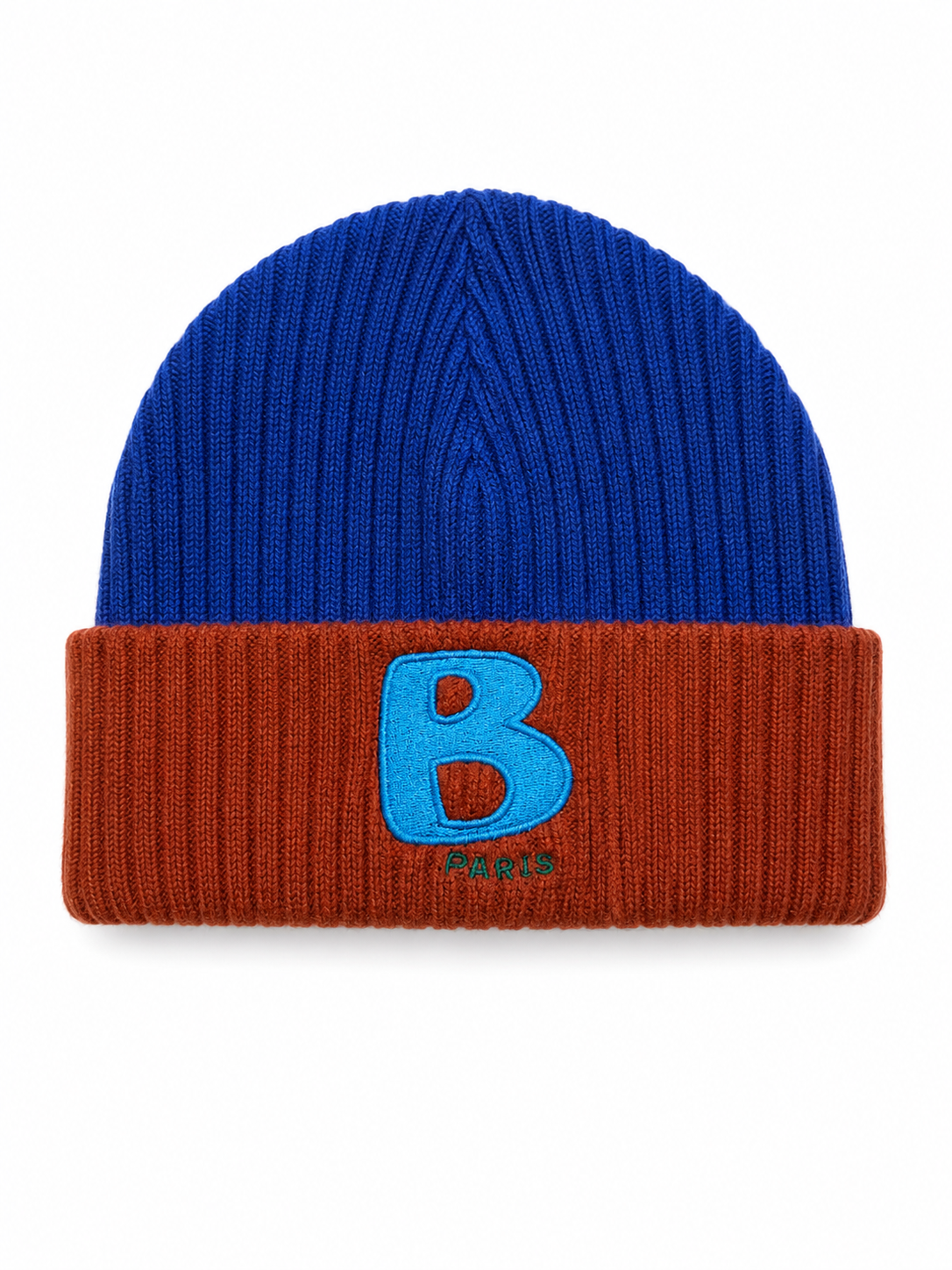 Signature Beanie Royal Blue & Terracotta