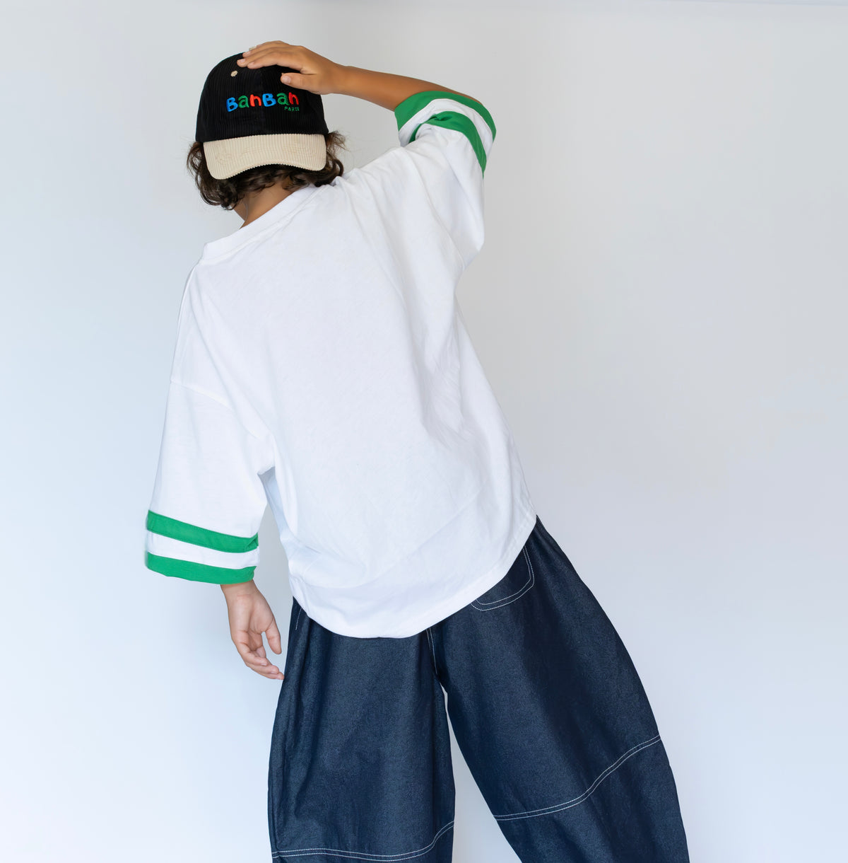 Black & Beige Two-Tone Cap