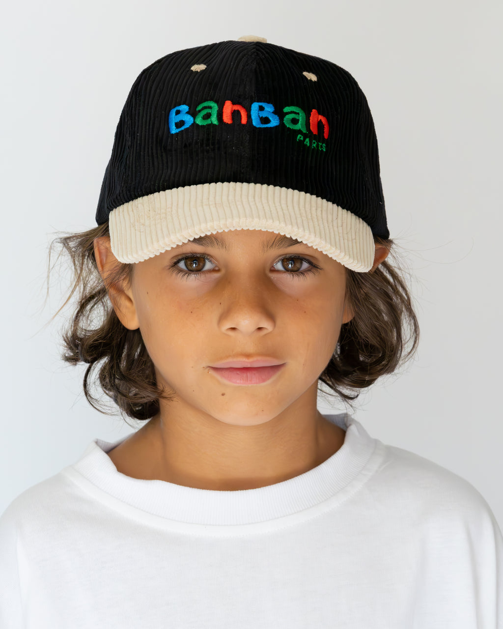 Black & Beige Two-Tone Cap