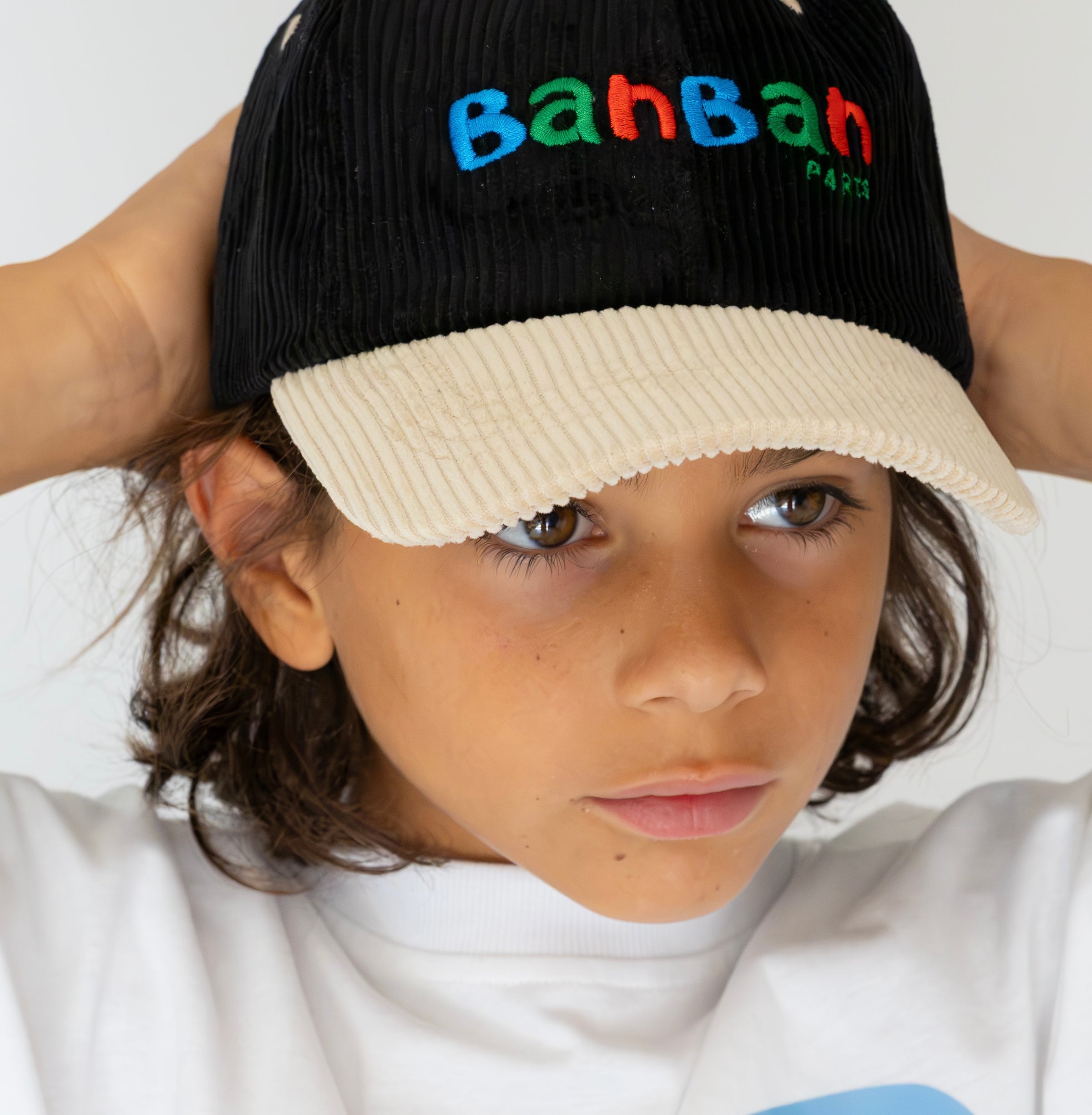Black & Beige Two-Tone Cap