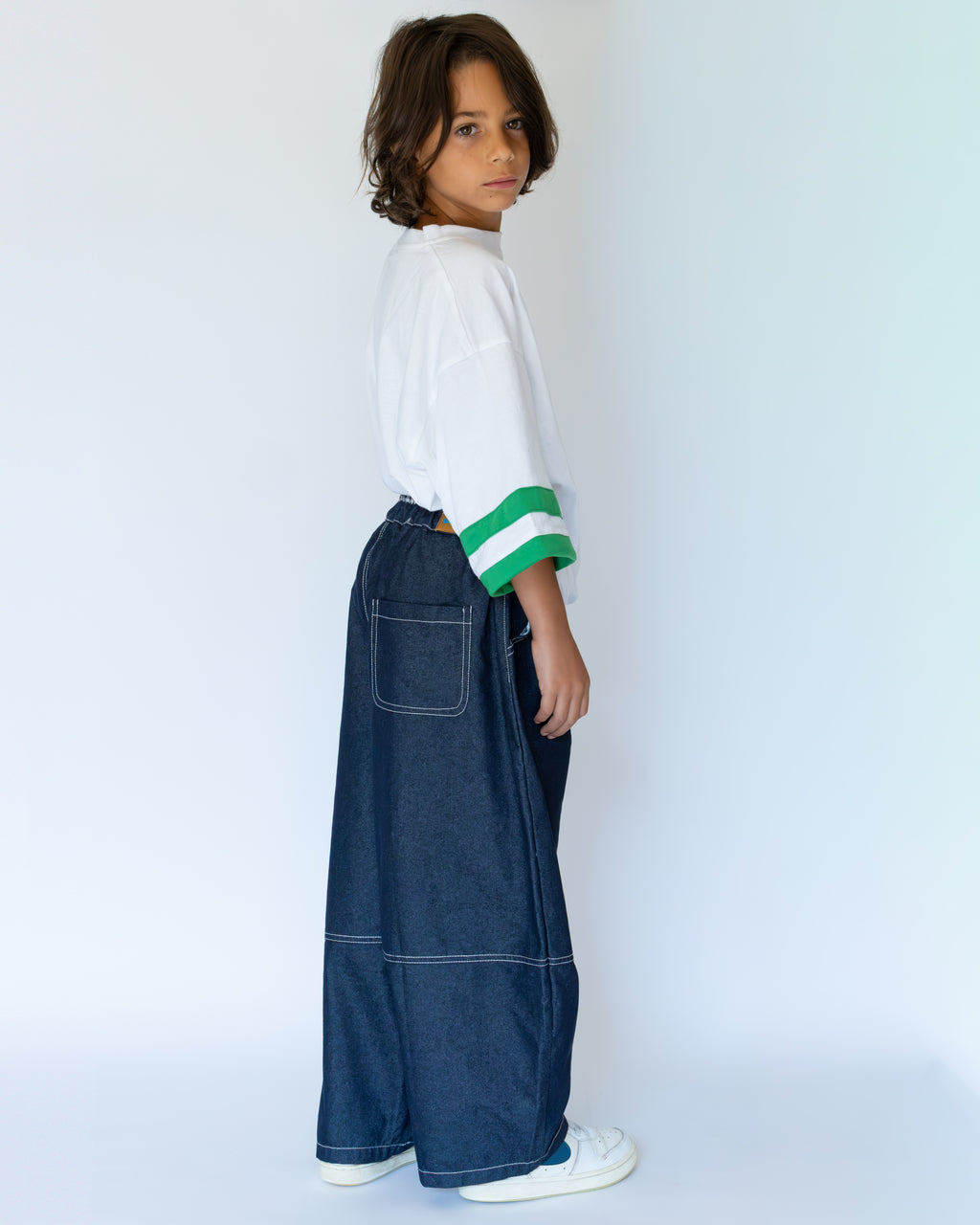 Dark Blue Balloon Jeans