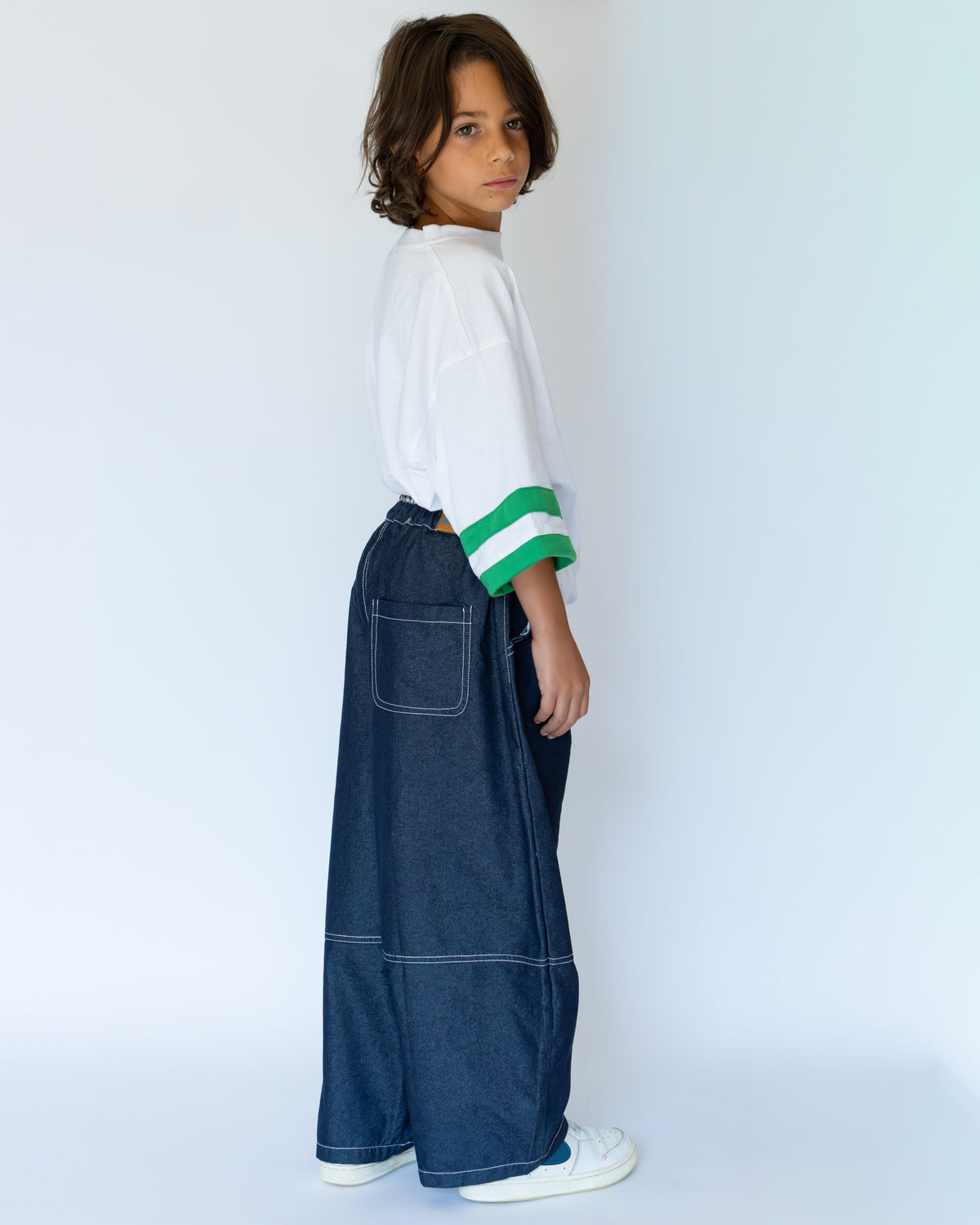 Dark Blue Balloon Jeans