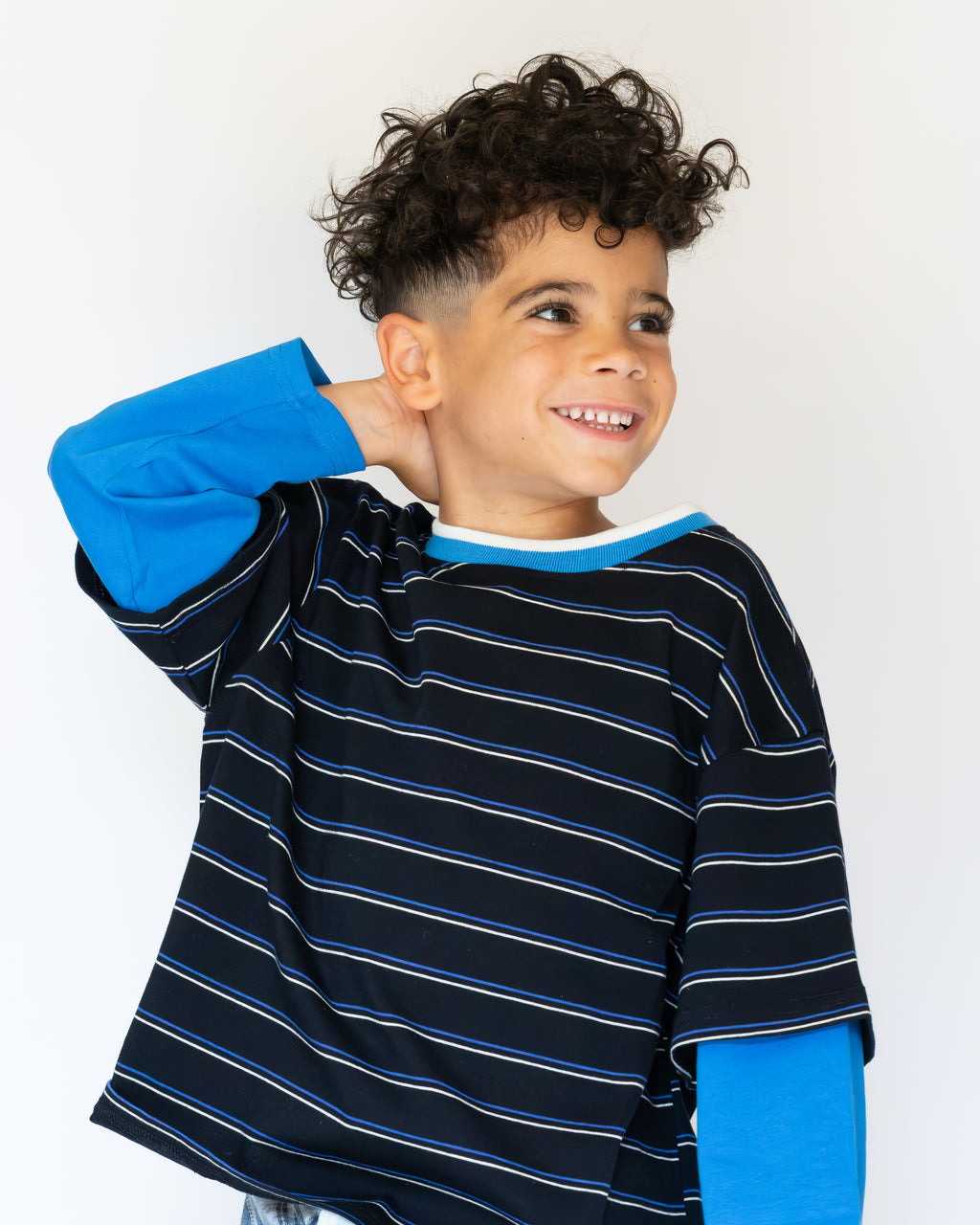 Two-Piece Effect Long Sleeve T-Shirt