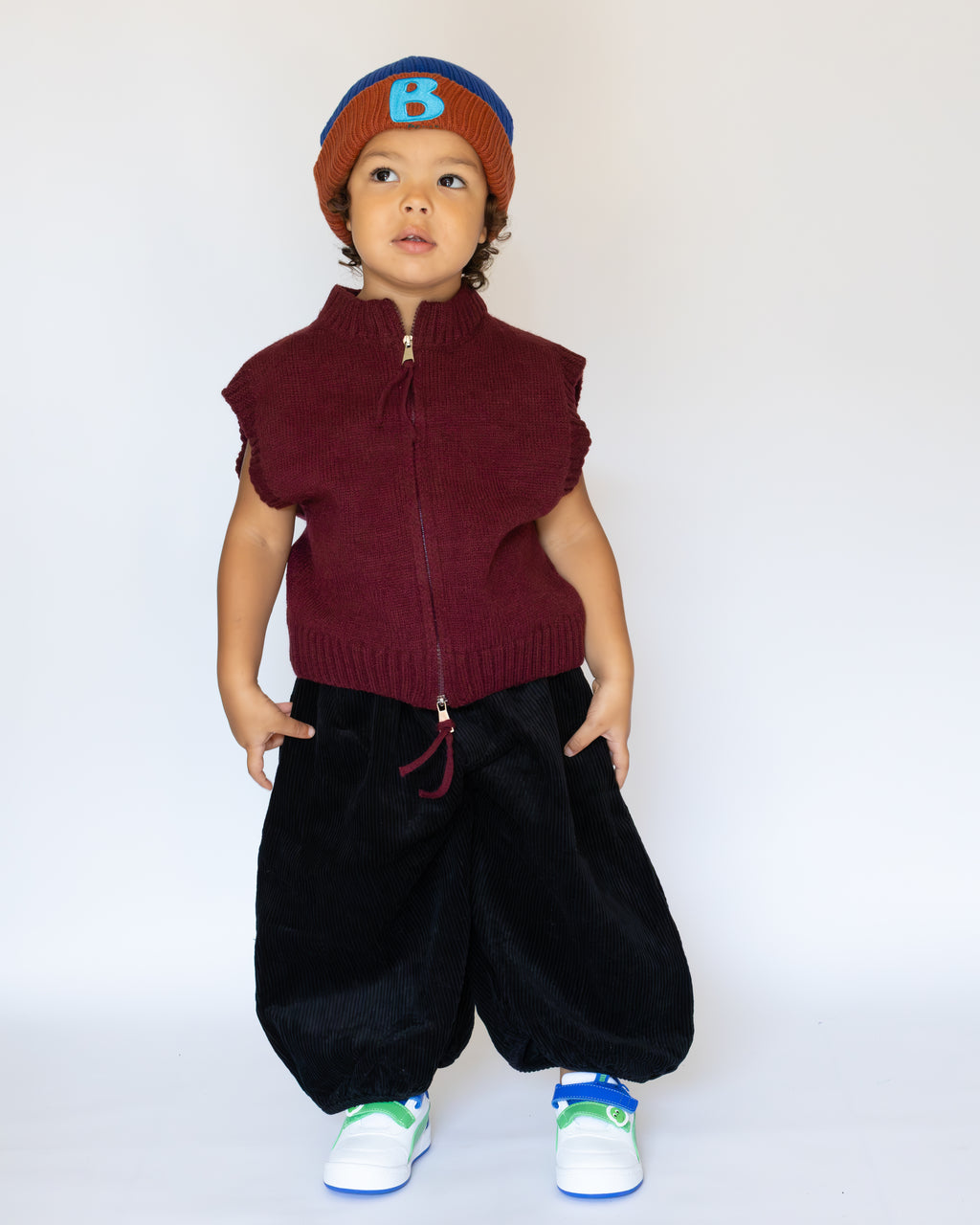 Black Velvet Balloon Trousers
