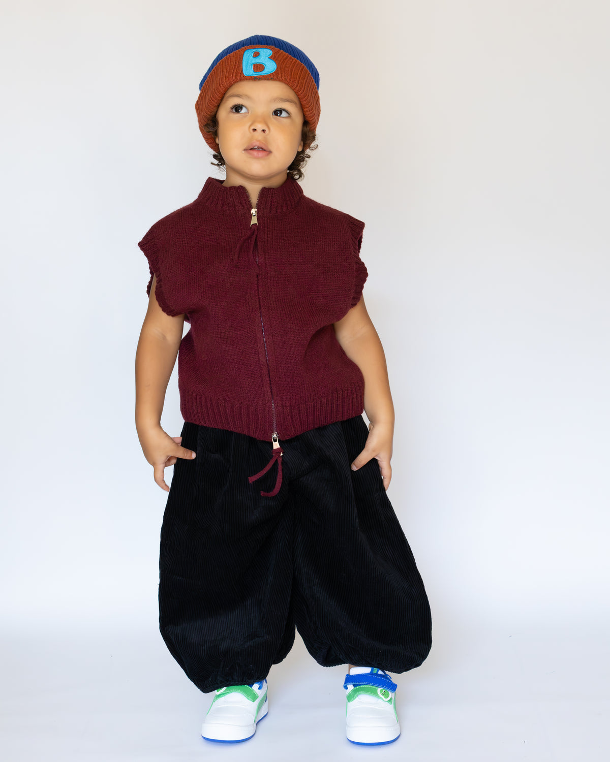Black Velvet Balloon Trousers